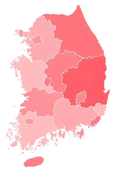 Map of Korea